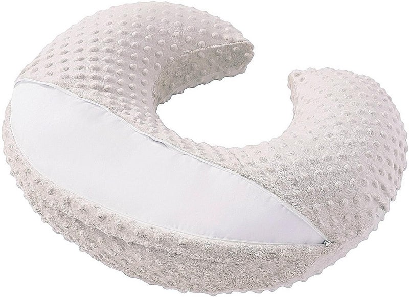 DONOMILO Dots Nursing Pillow Cover, Case Plush Breathable Breastfeeding Pillow Slipcover Fits Nursing Pillow, Super Soft Snug Positioners for Baby Boy Baby Girl (Sand) - Image 4